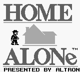 Home Alone title screen for GameBoy